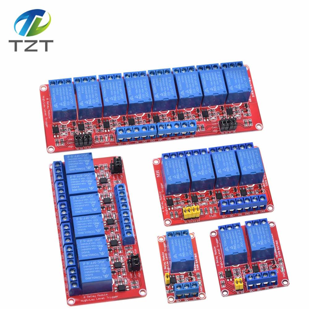 DIYTZT 1pcs 1 2 4 8 Channel 5V - Relay 8 Channel Board review and price
