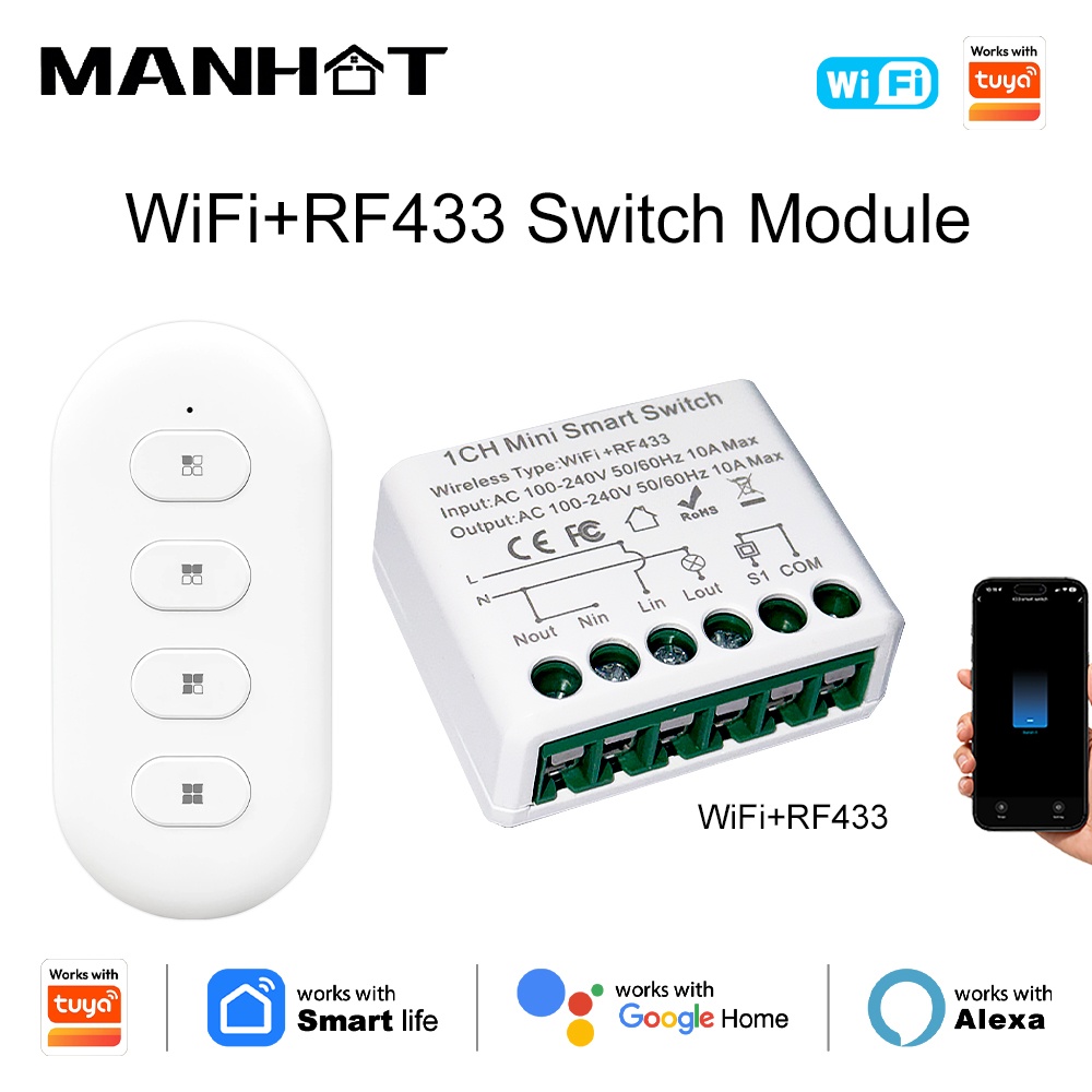 For Tuya WIFI 10A Smart Light  - Diy Automation review and price
