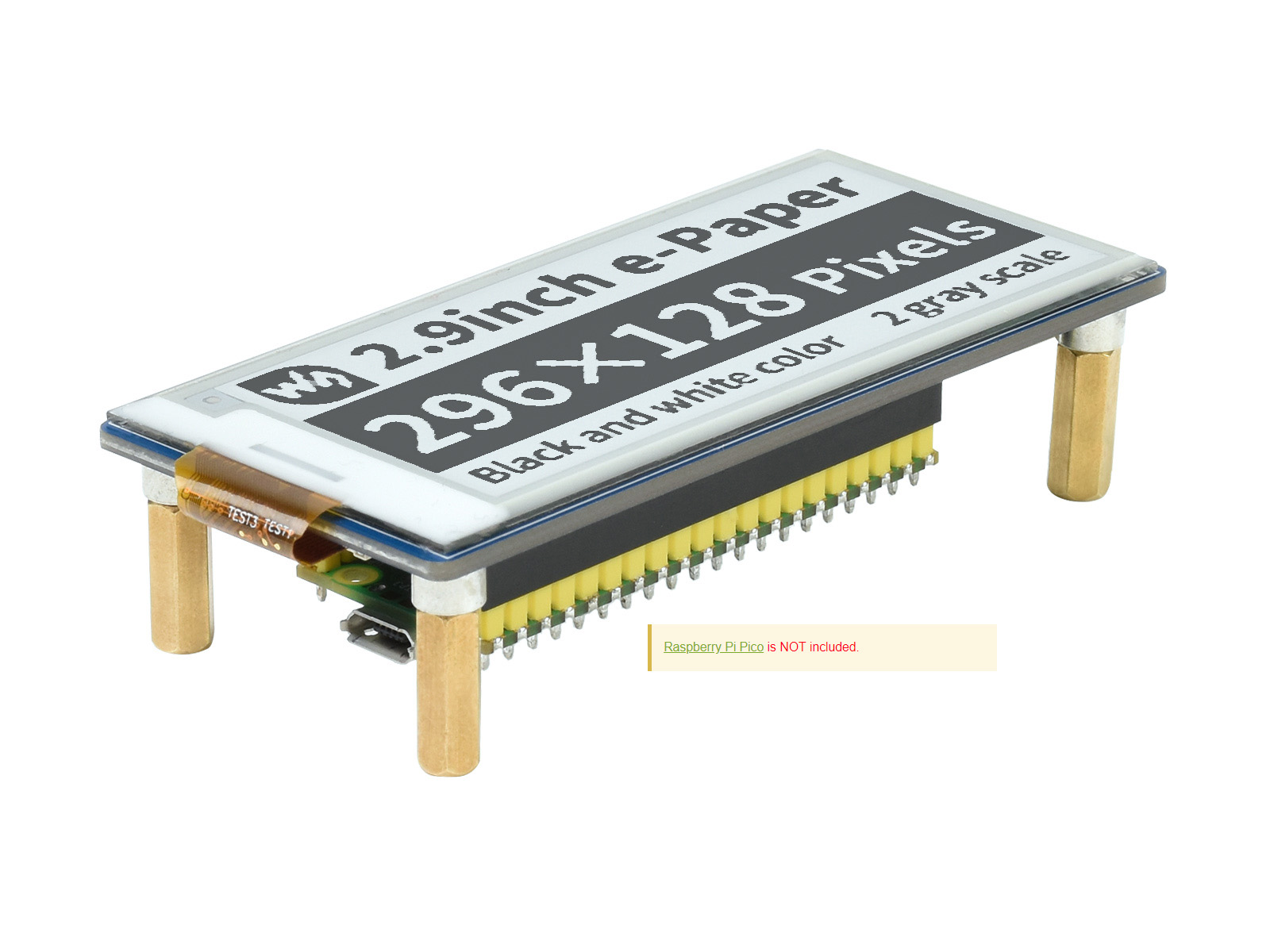 Waveshare Pico-ePaper-2.9,2.9i - Display Epaper 2.9 review and price