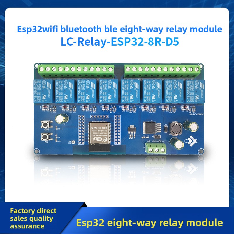 DC5-30V ESP32 Development Boar - Relay 8 Channel Board review and price