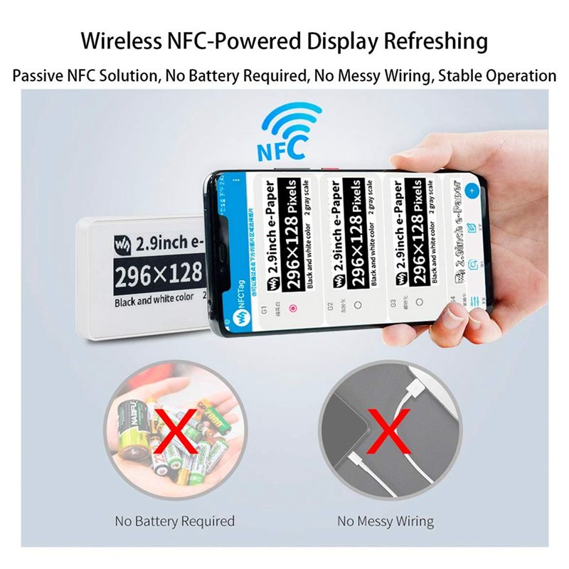 New  2.9 Inch Wireless NFC-Pow - Display Epaper 2.9 review and price