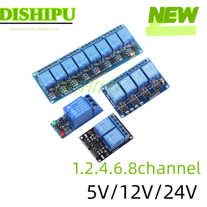 DC 5V 12V 24V 1 2 4 6 8 Channe - Relay 8 Channel Board review and price